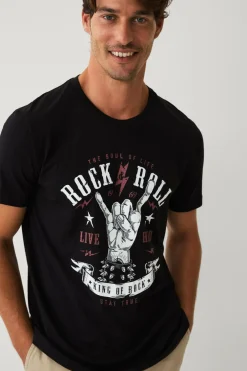 Ellos Collection T-shirt med print Sort Best