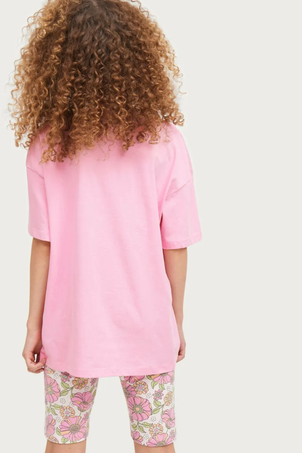 Ellos Sæt Til Børn>Collection T-shirt + leggings Judith Klar rosa+blomstret