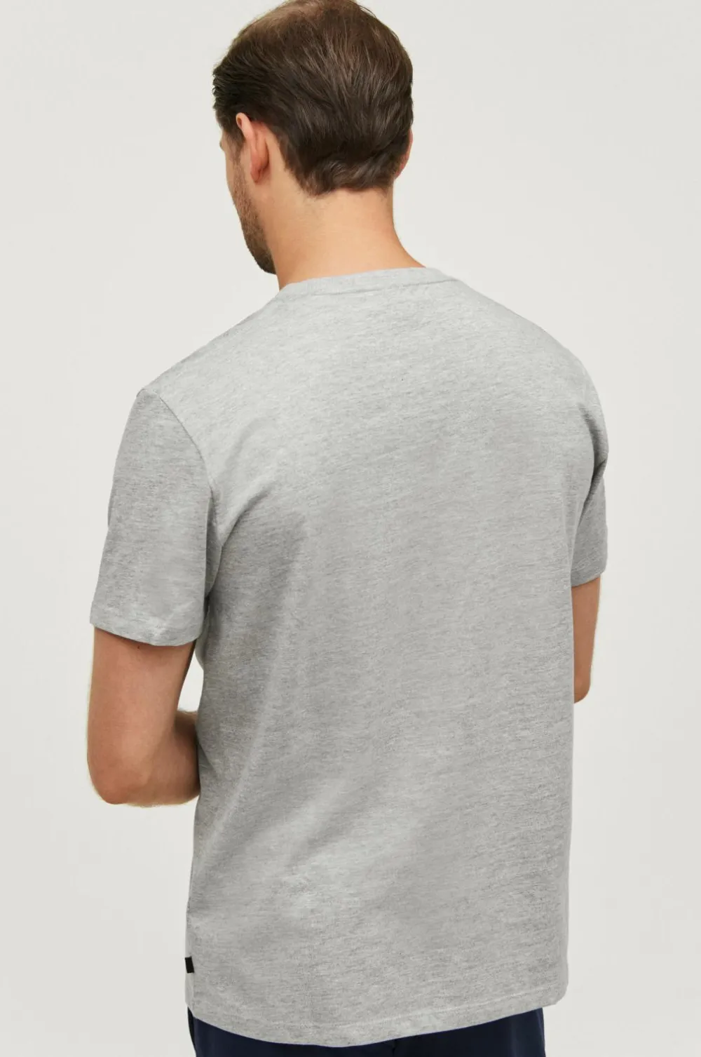 Ellos Basistøj|Nattøj & Homewear>Collection T-shirt Sam i ekstra kraftig jersey Gråmeleret