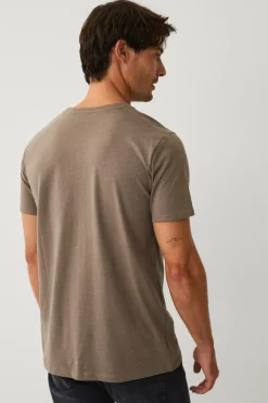 Ellos Collection T-shirt med rund hals Lys beigemeleret Hot