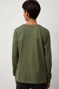 Ellos Collection T-shirt LS Basic Grøn Clearance