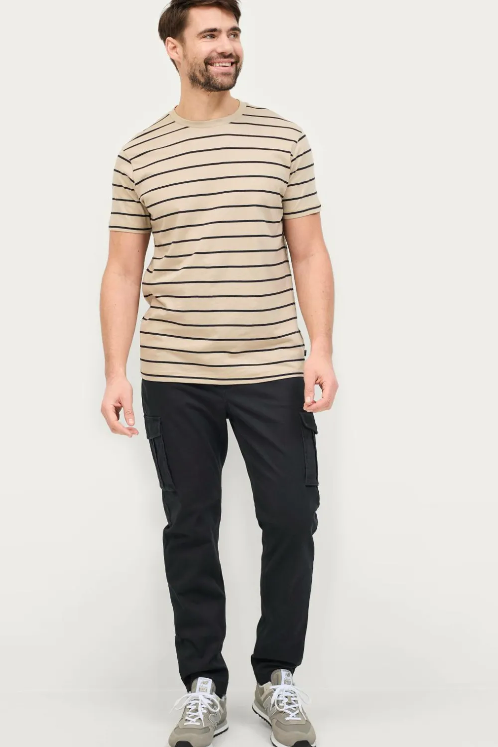 Ellos T-Shirts & Tanktoppe>Collection T-shirt Dexter Beige stribe