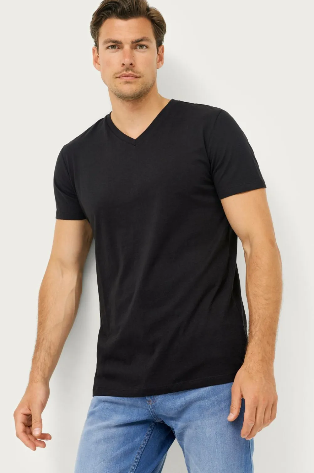 Ellos Basistøj|T-Shirts & Tanktoppe>Collection T-shirt Karl 3-pak Black mdf/metal