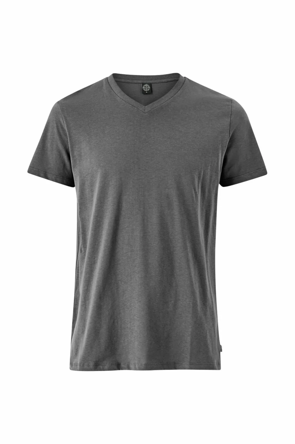 Ellos Basistøj|T-Shirts & Tanktoppe>Collection T-shirt Karl V-neck Antracitegråmelange