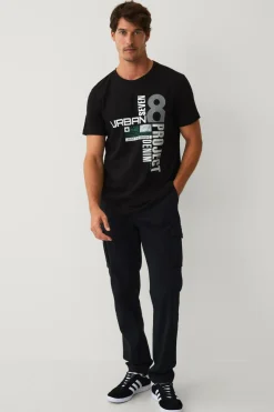 Ellos Collection T-shirt med print sort Outlet