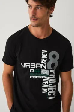 Ellos Collection T-shirt med print sort Outlet
