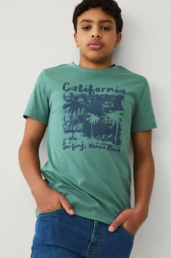 Ellos Toppe & T-Shirts>Collection T-shirt i bomuld Grøn