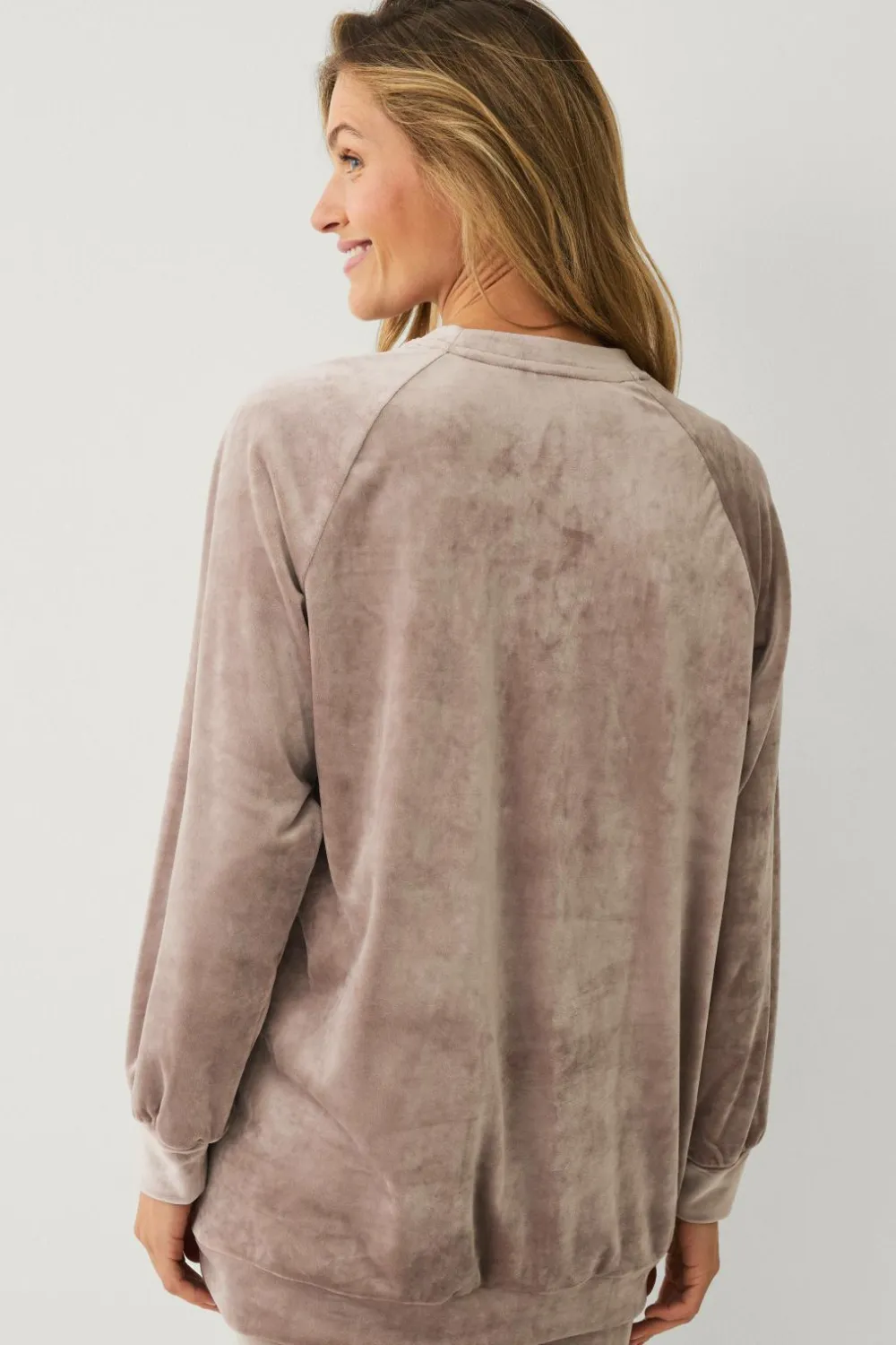 Ellos Loungewear & Homewear|Tunikaer>Collection Tunika i velour Beige