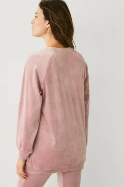 Ellos Collection Tunika i velour Lyserød New