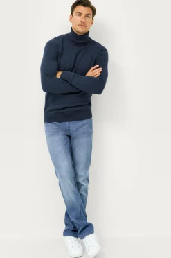 Ellos Basistøj|Trøjer>Collection Turtleneck trøje Jake Bleu marine