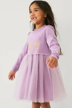 Ellos Kjoler>Collection Tylkjole i jersey lilla