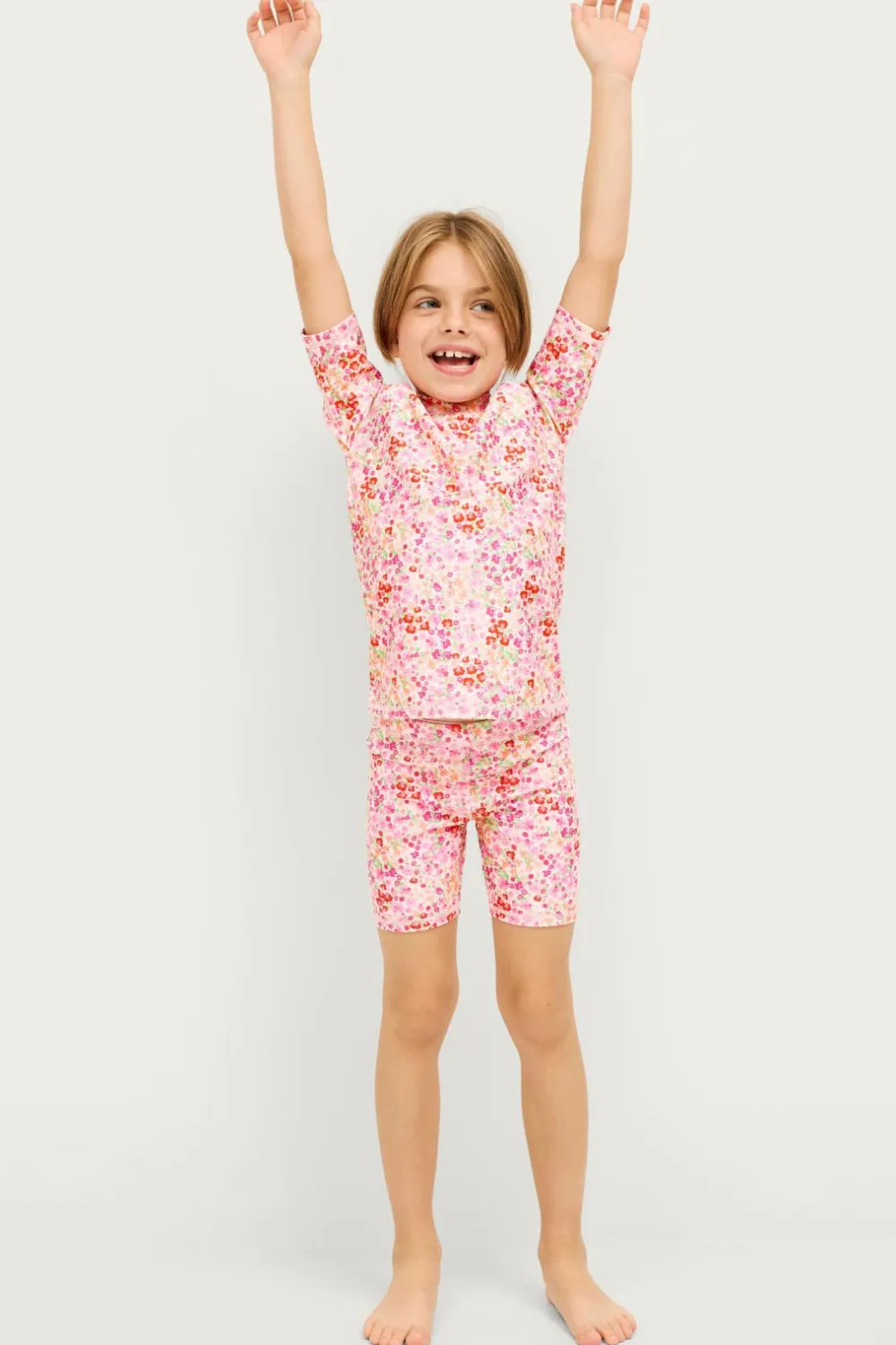 Ellos Collection UV-sæt med top og shorts Blomstret Sale
