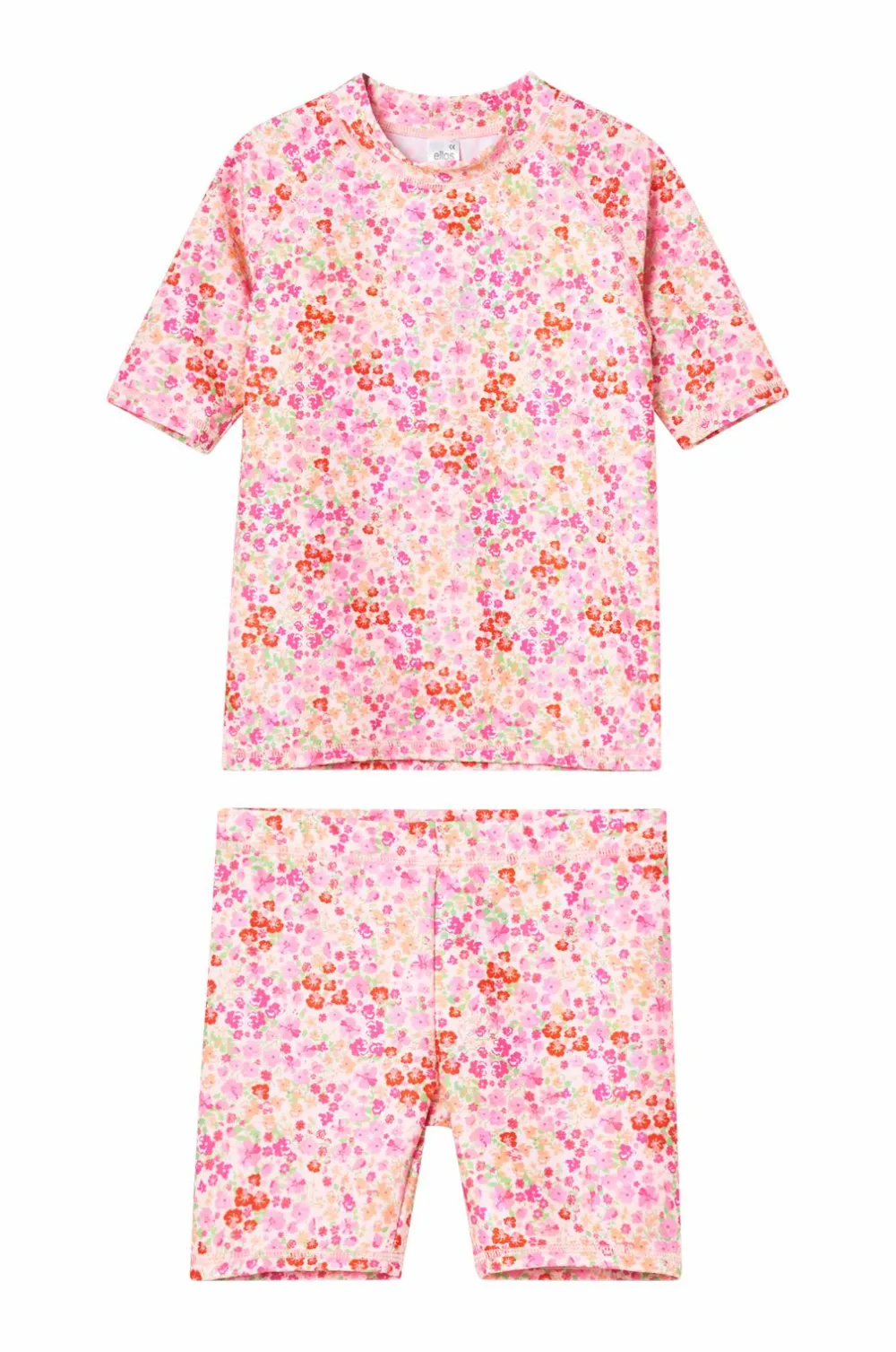 Ellos Collection UV-sæt med top og shorts Blomstret Sale