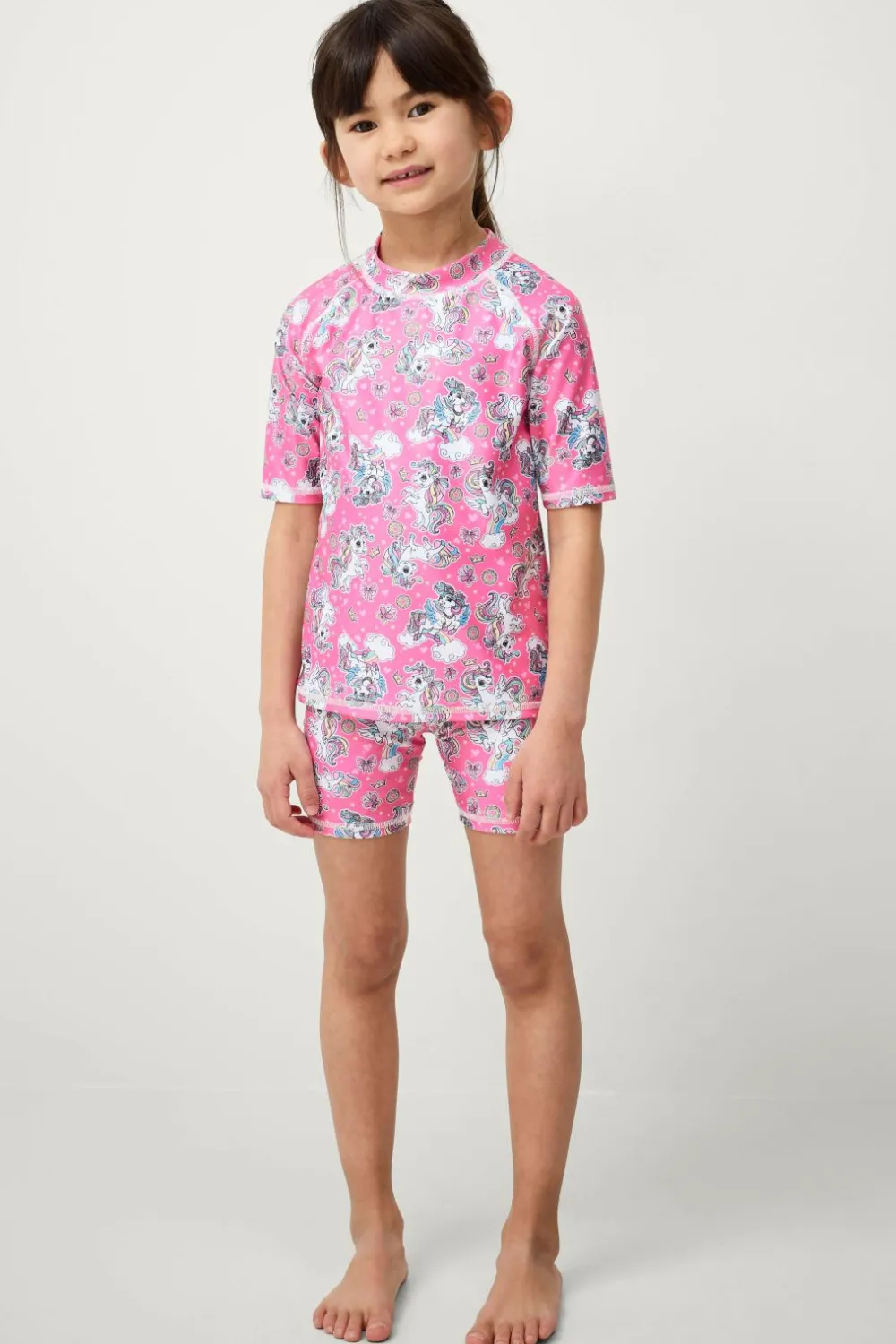 Ellos Collection UV-sæt med top og shorts Rosamønstret Best