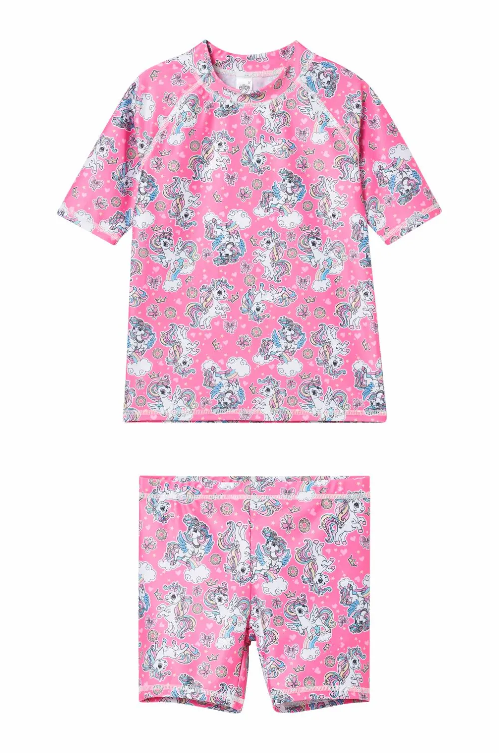 Ellos Collection UV-sæt med top og shorts Rosamønstret Best