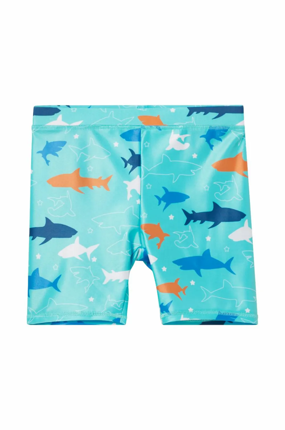 Ellos Collection UV-sæt med top og shorts Blå Haj