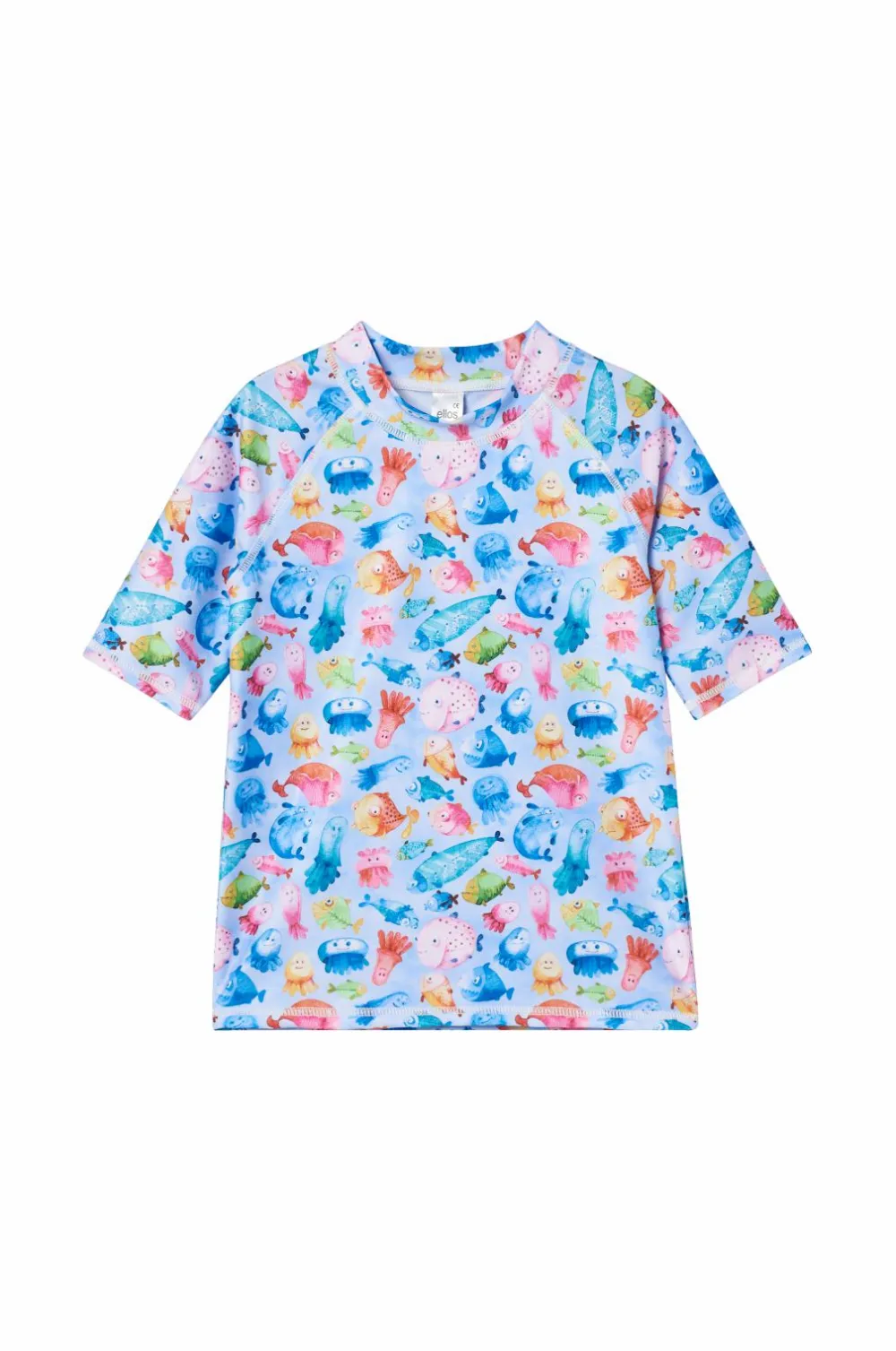 Ellos Collection UV-sæt med top og shorts Blåmønstret Sale