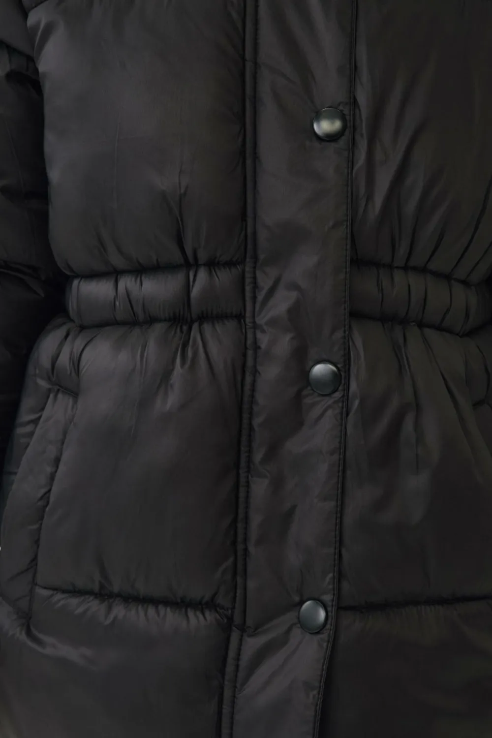 Ellos Overtøj>Collection Vandafvisende pufferjakke Sort