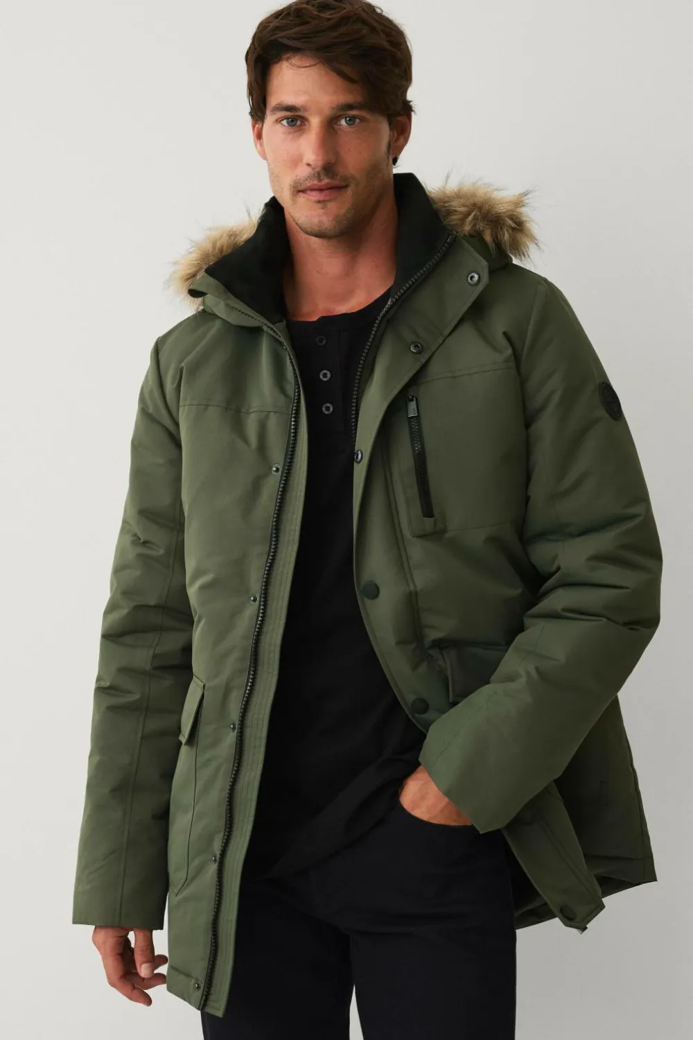Ellos Jakker & Frakker>Collection Varmt foret parka grøn