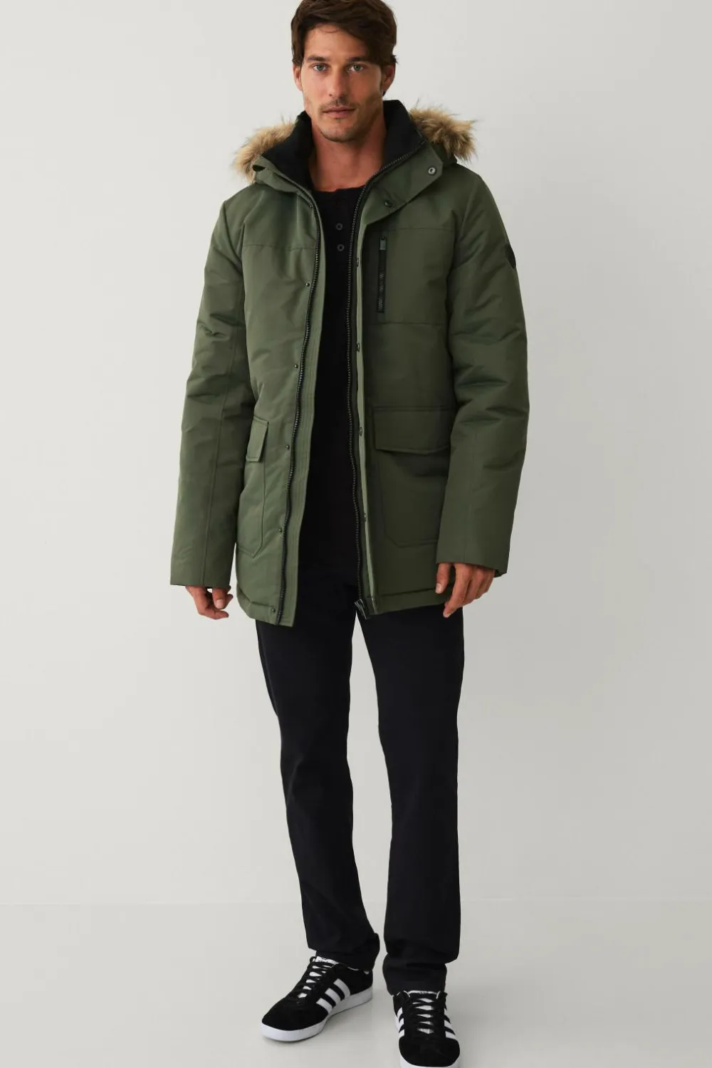 Ellos Jakker & Frakker>Collection Varmt foret parka grøn