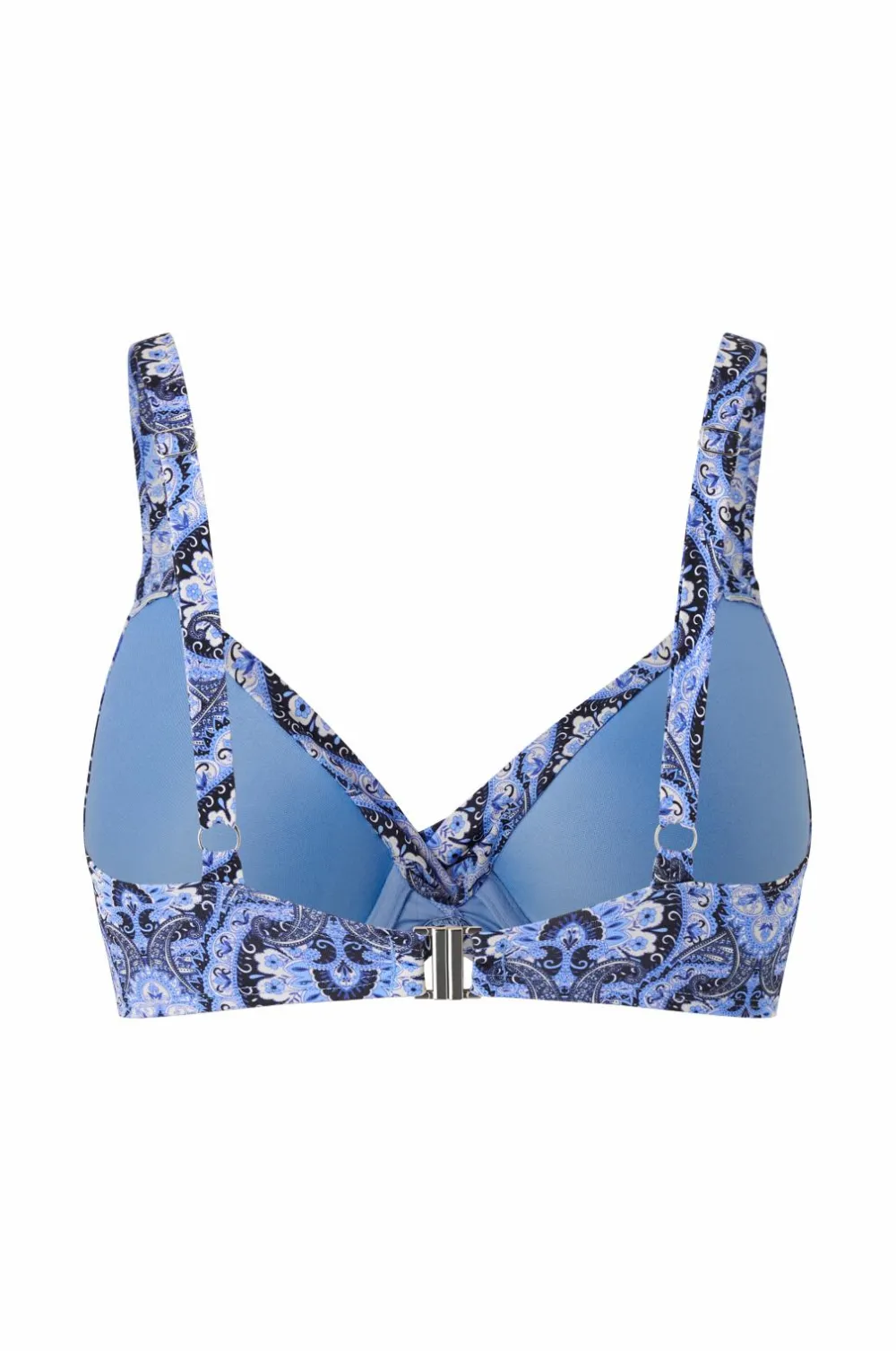 Ellos Collection Vatteret bikini-bh med bøjle Blåmønstret