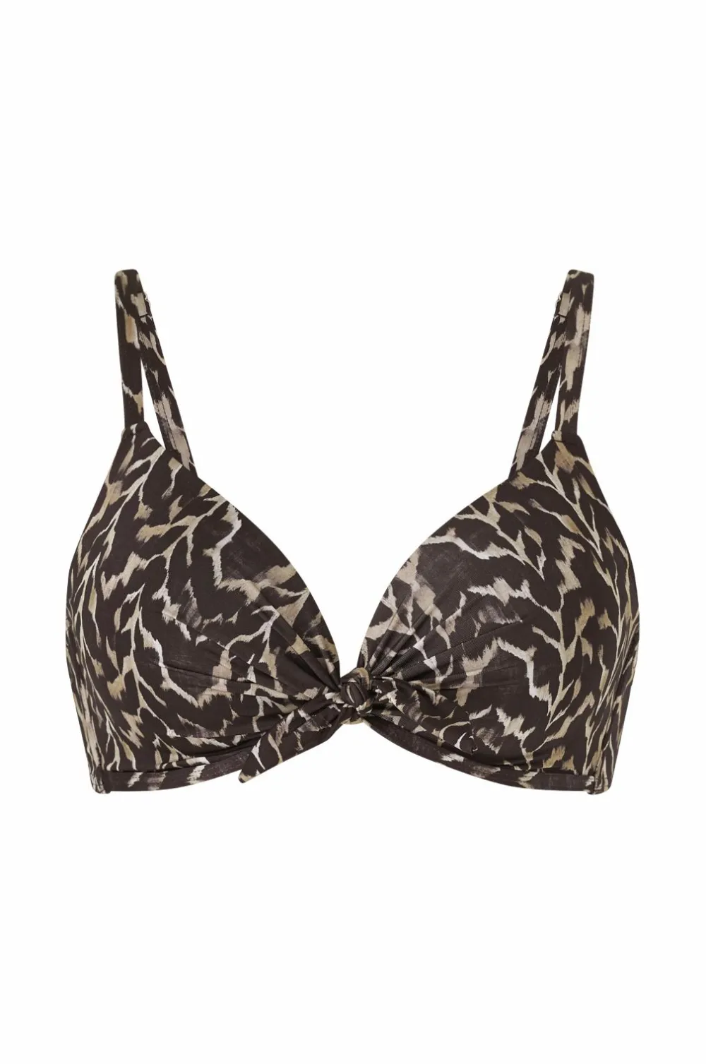 Ellos Bikinier & Bikinidele>Collection Vatteret bikini-BH med bøjle Sortmønstret