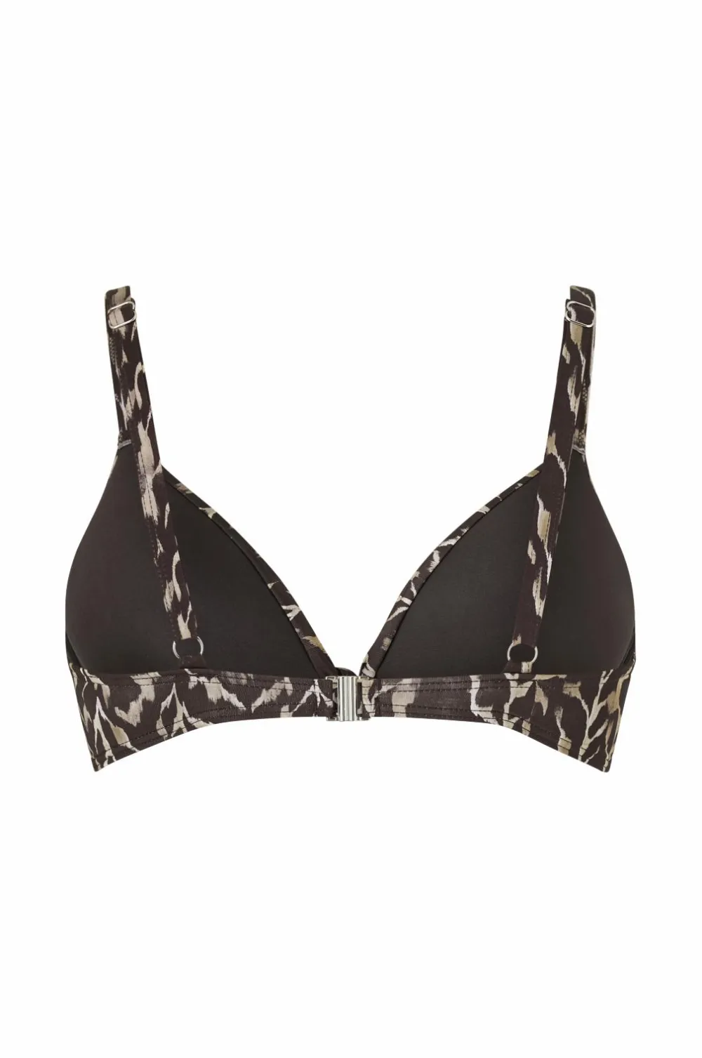 Ellos Bikinier & Bikinidele>Collection Vatteret bikini-BH med bøjle Sortmønstret