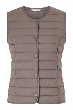 Ellos Collection Vatteret vest brun