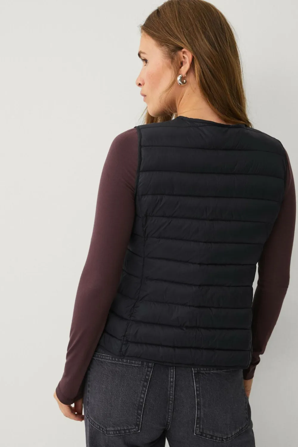 Ellos Jakker & Frakker>Collection Vatteret vest Sort