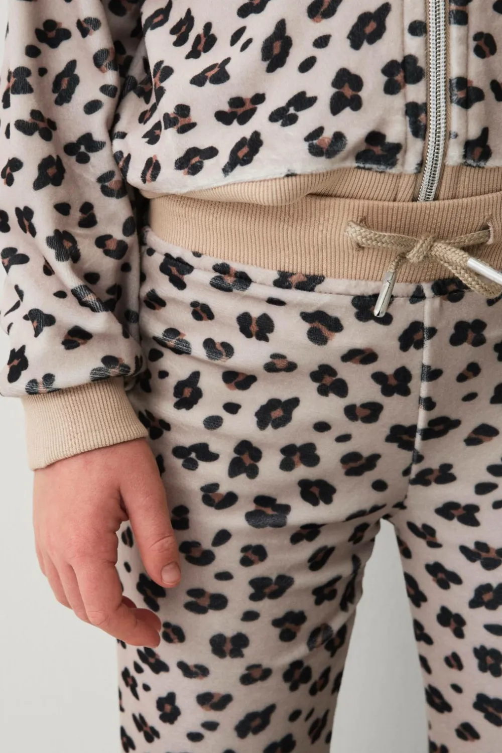 Ellos Sæt Til Børn>Collection Veloursæt leopardmønstret