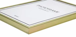 Ellos Home Aluminiumsramme, blank med plexiglas Guldfarvet New