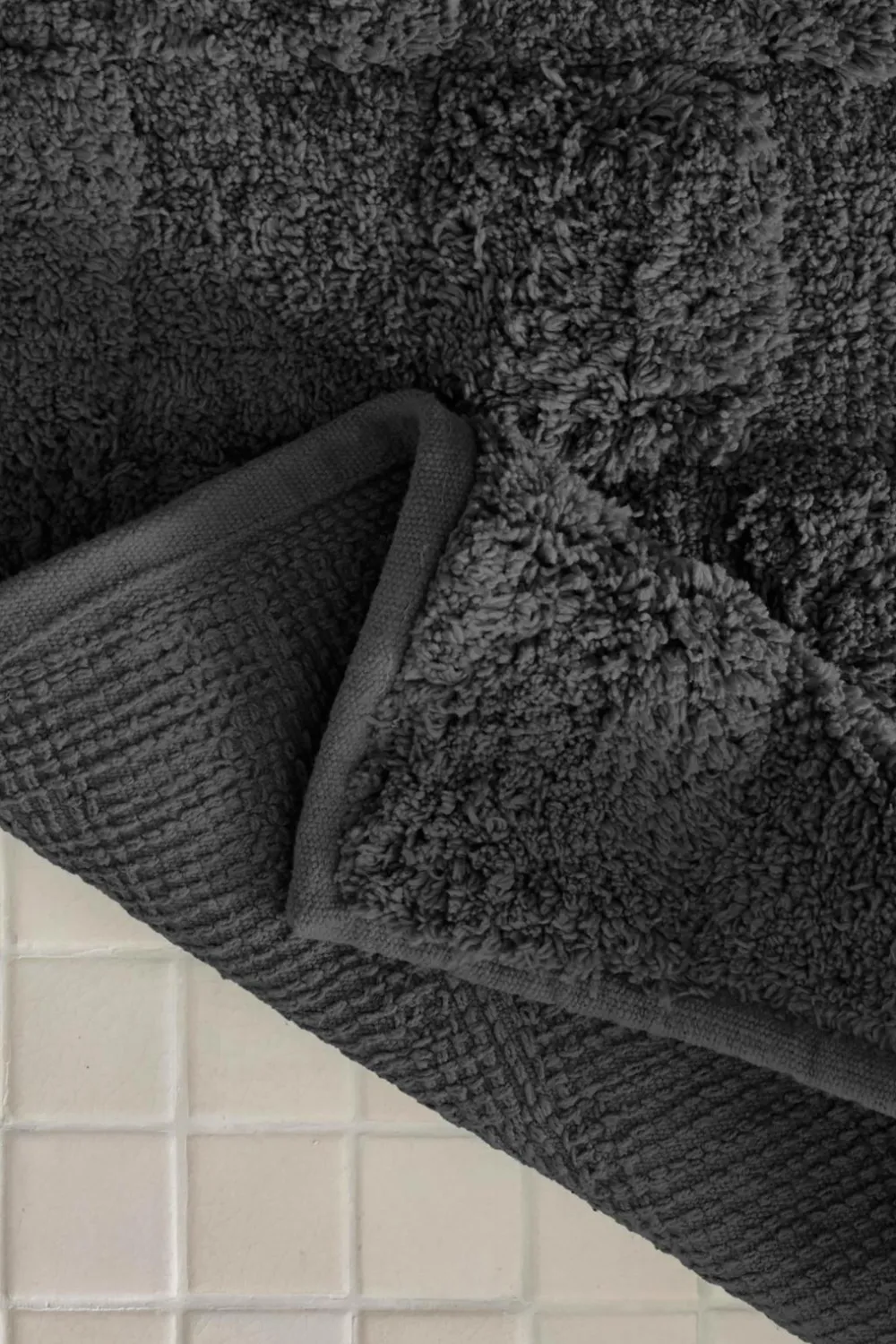 Ellos Home Bademåtte Saga Check Mk Grå-Foged Iron 19-3907 Tcx Sale