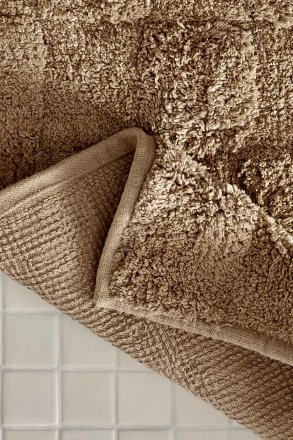 Ellos Badeværelsesmåtter>Home Bademåtte Saga Check Beige - Nomad 16-1212tcx