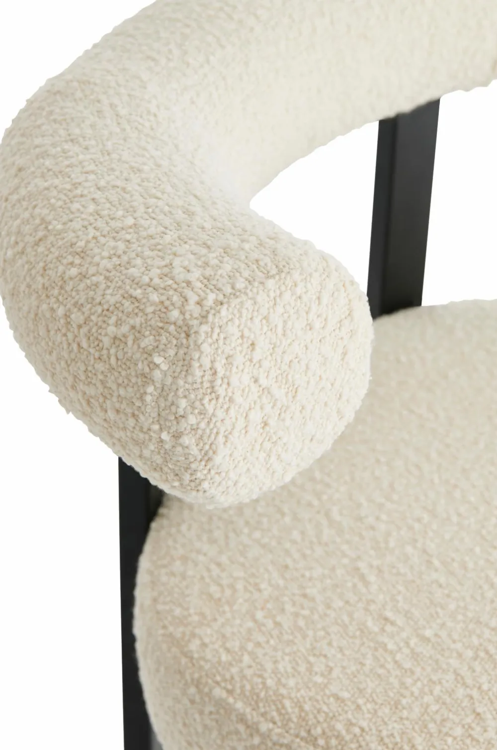 Ellos Stole & Skamler>Home Barstol Parie Sædehøjde 66 cm Cremehvid/sort