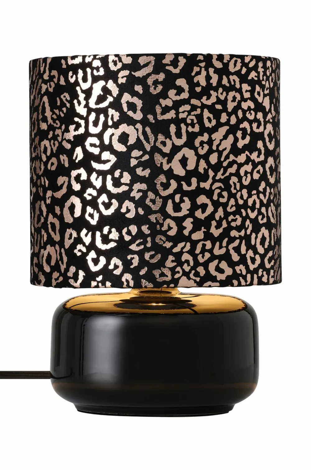 Ellos Home Bordlampe Leona Sort/guld Outlet
