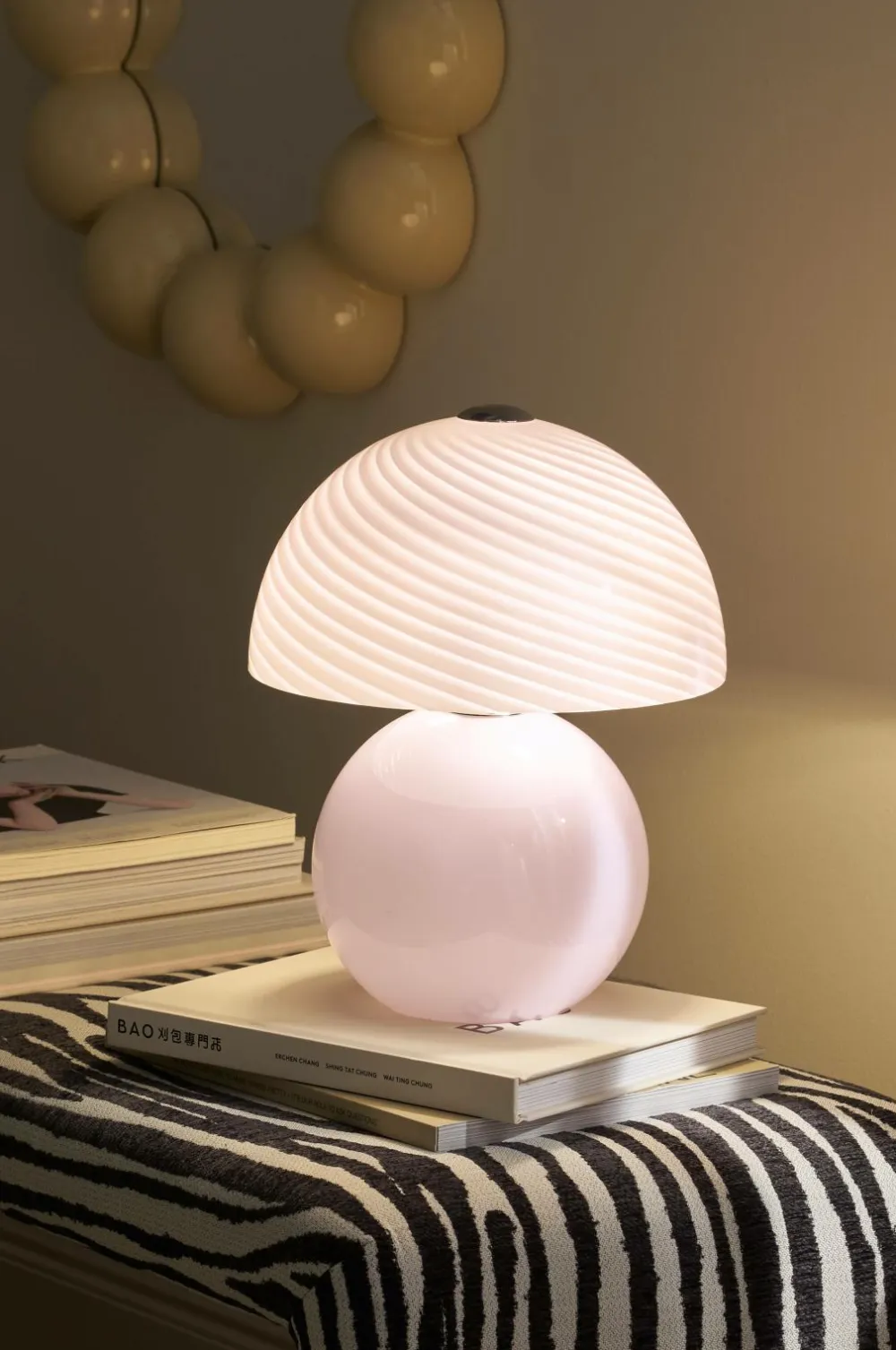 Ellos Bordlamper>Home Bordlampe Candy Lilla/krom