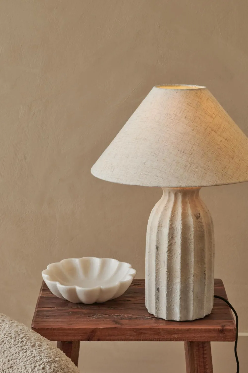 Ellos Bordlamper>Home Bordlampe Judith Nature / linen