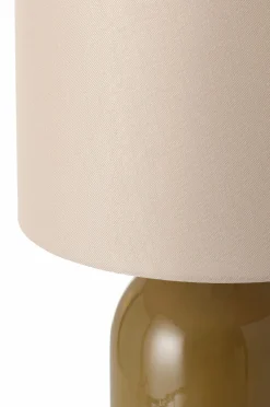 Ellos Home Bordlampe Mikela Beige/olivengrøn Online