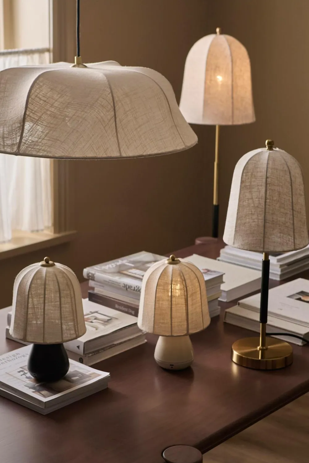 Ellos Home Bordlampe Bridget Brass/ Black New