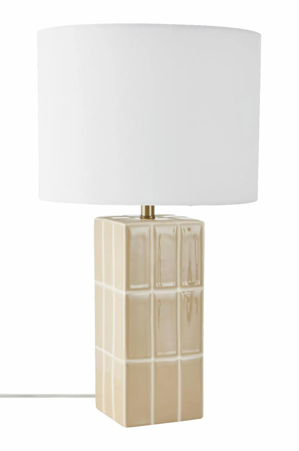 Ellos Bordlamper>Home Bordlampe Tiles Beige/hvid