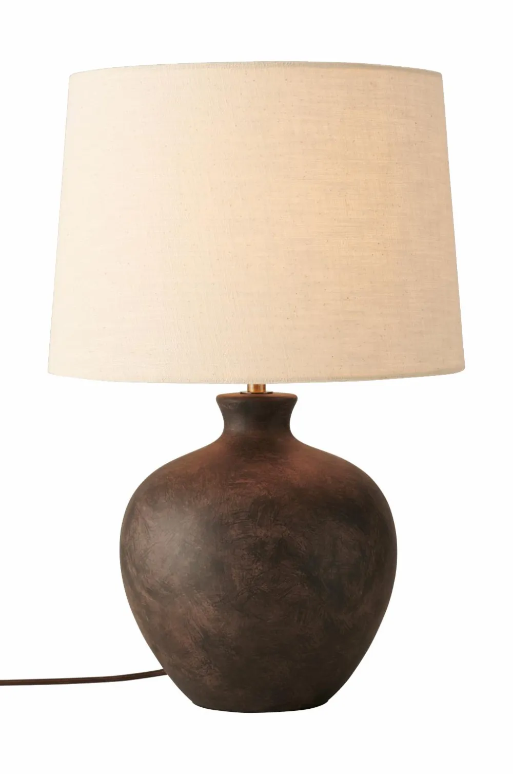 Ellos Home Bordlampe Erika Antique Black/ Nature Linen New