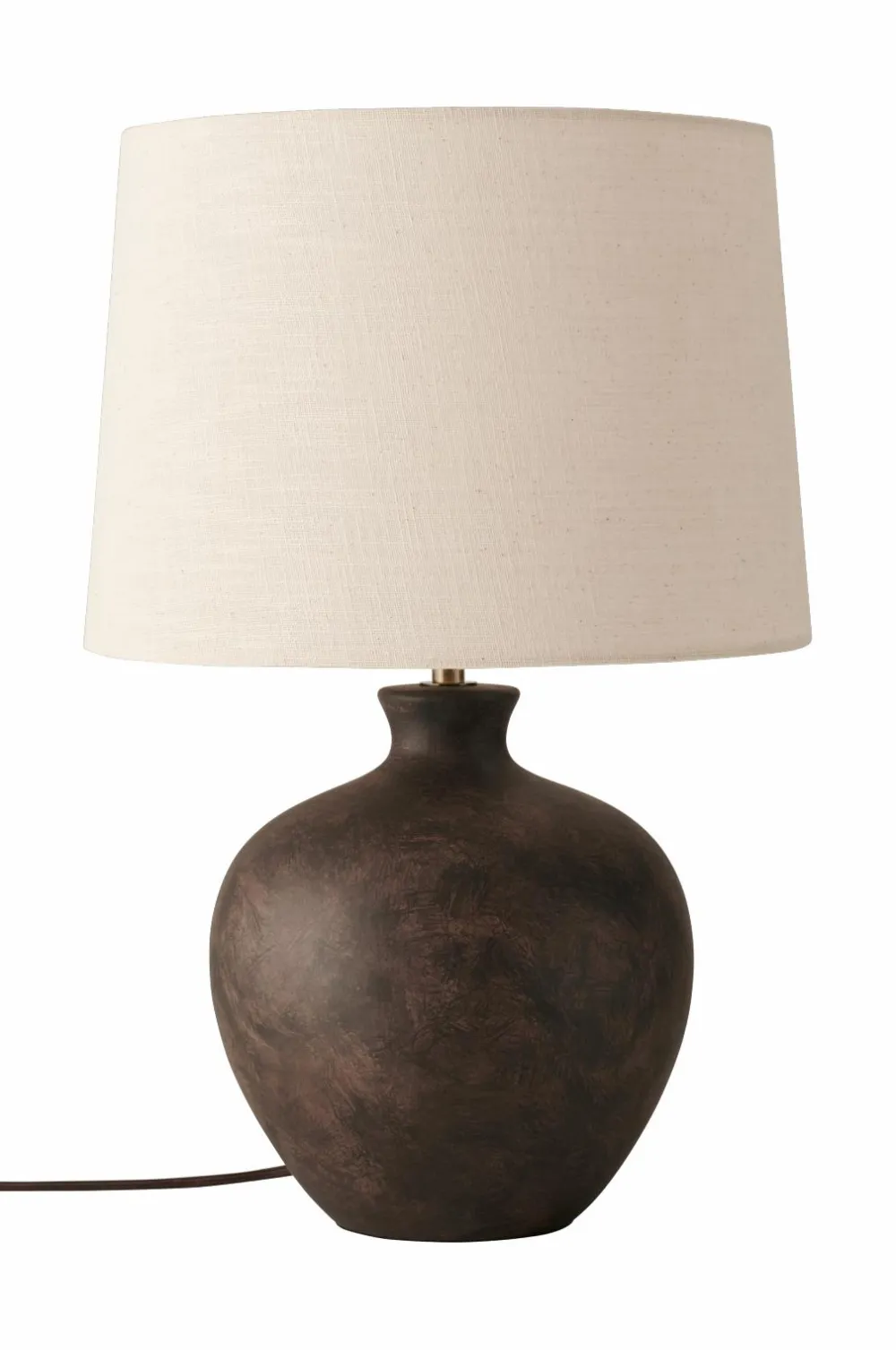 Ellos Home Bordlampe Erika Antique Black/ Nature Linen New