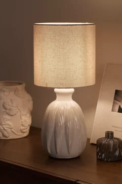Ellos Home Bordlampe Abella Nature/ Offwhite