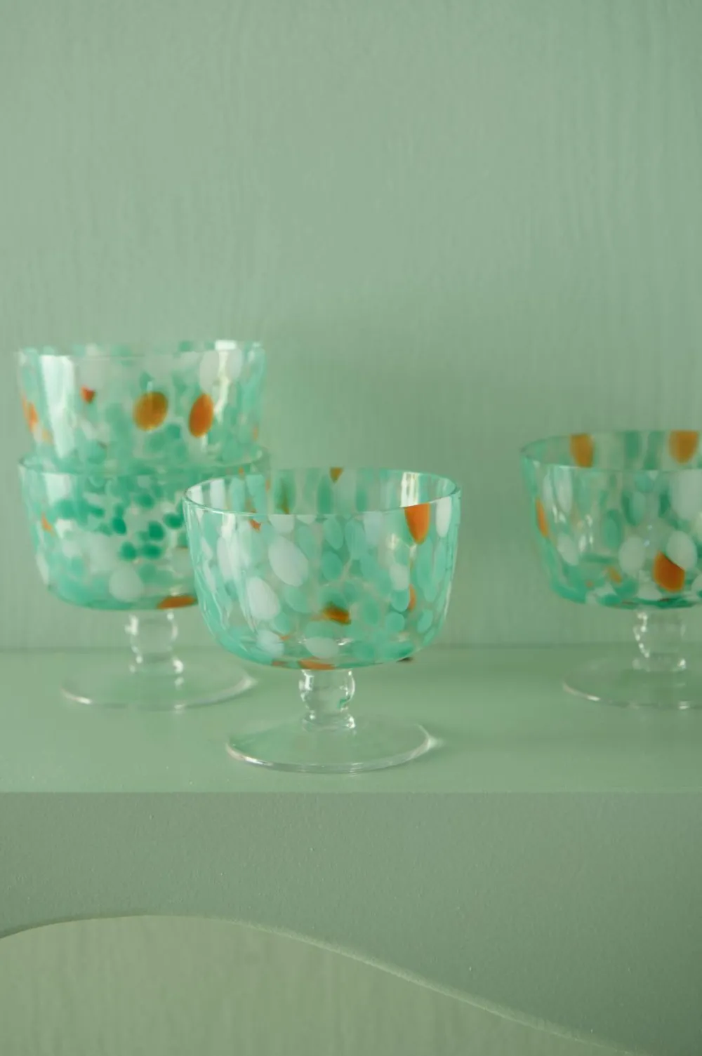 Ellos Borddækning & Servering>Home Dessertskål Dotti 4-pak Green/orange