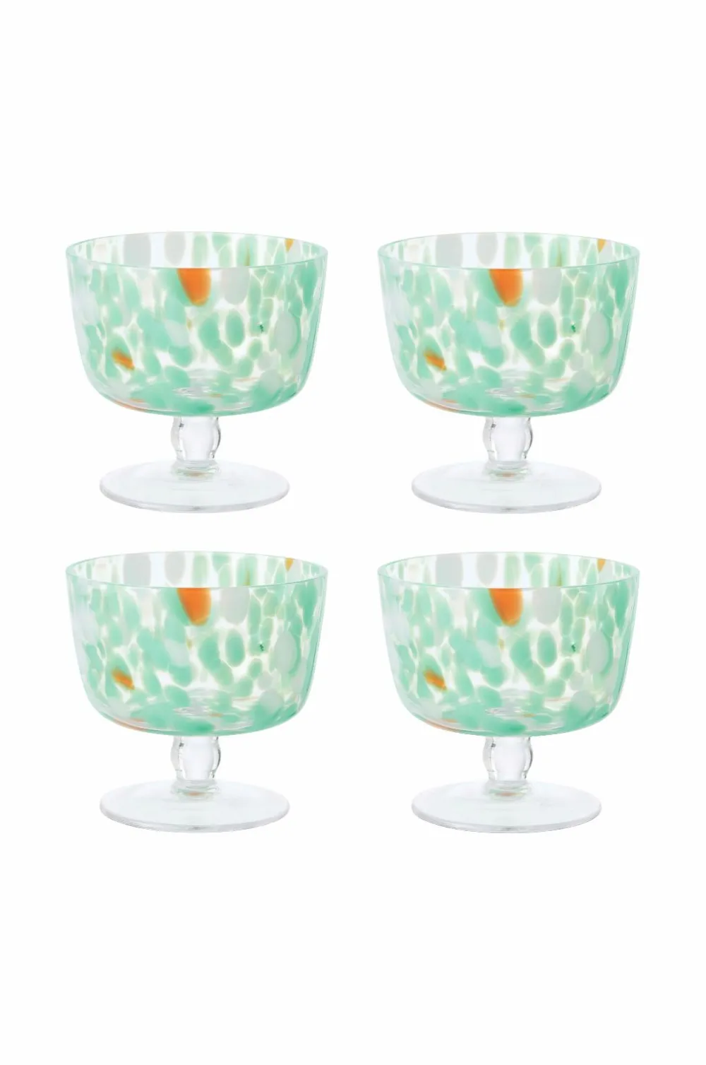 Ellos Borddækning & Servering>Home Dessertskål Dotti 4-pak Green/orange