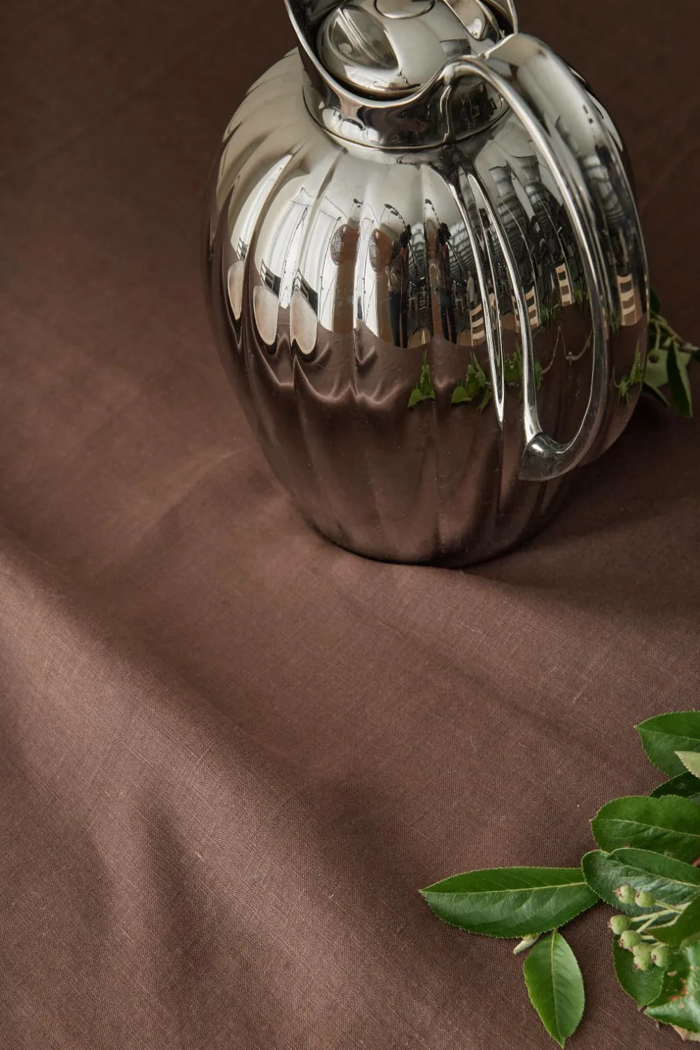 Ellos Borddækning & Servering|Bordtekstiler>Home Dug Malva i 100% hør 140x140 cm Brun