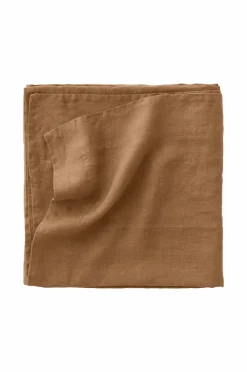 Ellos Home Dug Malva i 100% hør 140x140 cm Guldbrun Sale