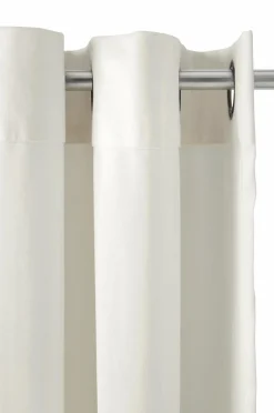 Ellos Home Gardinlængde med sejlringe Nora i velour, 2-pak Mat hvid hvid Clearance