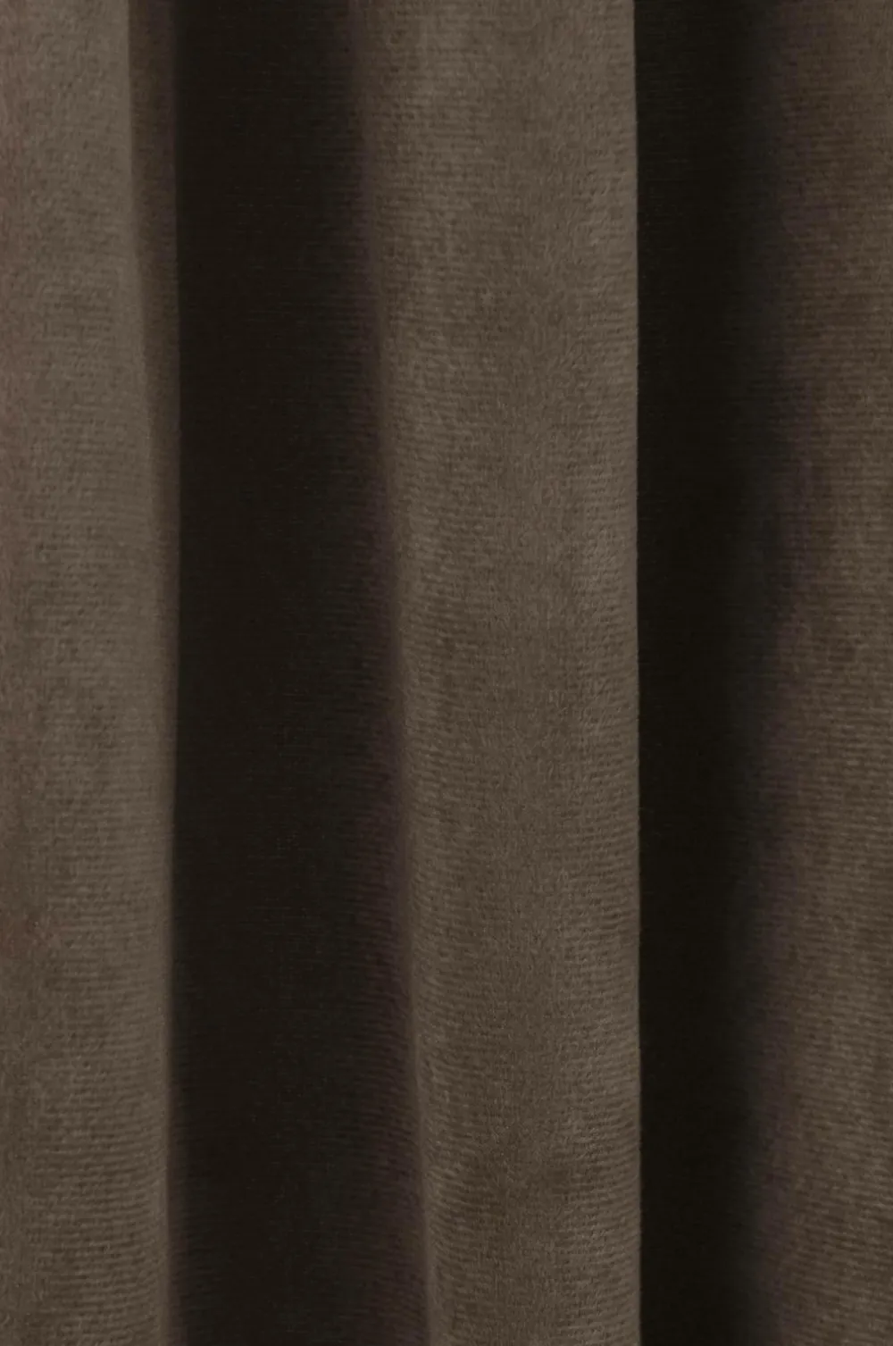 Ellos Home Gardinlængde med sejlringe Nora i velour, 2-pak Brun