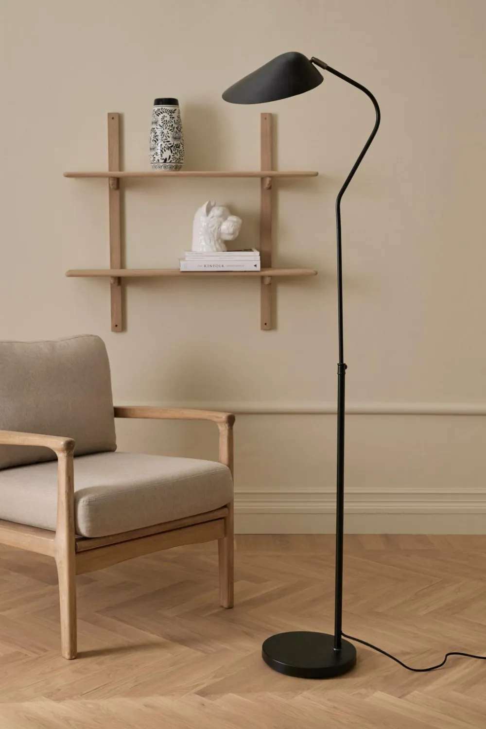 Ellos Home Gulvlampe Finley Mat black Discount